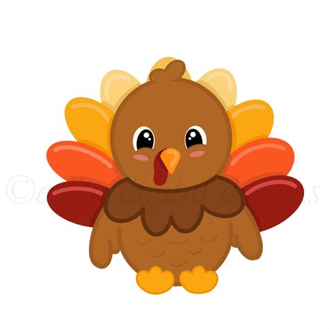 fall turkey clipart